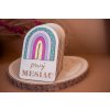 Drevené míľnikové kartičky Dúha