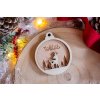 Drevená vianočná ozdoba Zimný príbeh  5 motívov