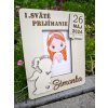 Pamiatka na 1. sv. prijímanie fotorámik dievča