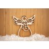 Drevená vianočná ozdoba Anjel 2