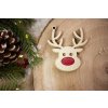 Drevená vianočná ozdoba Sob 3