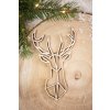 Drevená vianočná ozdoba Geometria jeleň