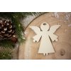 Drevená vianočná ozdoba Klasika anjel