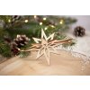 Drevená vianočná ozdoba 3D Hviezda 2