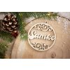 Personalizovaná drevená vianočná ozdoba 1
