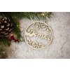 Personalizovaná drevená vianočná ozdoba 1