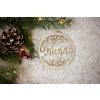 Personalizovaná drevená vianočná ozdoba 1