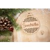 Personalizovaná drevená vianočná ozdoba 4