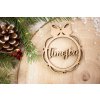 Personalizovaná drevená vianočná ozdoba 5