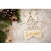 Personalizovaná drevená vianočná ozdoba 6