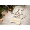 Personalizovaná drevená vianočná ozdoba 6