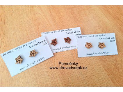Dřevěné šperky POMNĚNKY
