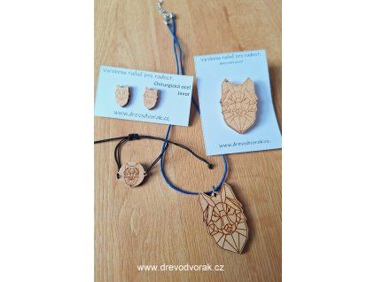Dřevěné šperky VLK