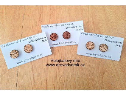 Dřevěné šperky VOLEJBALOVÝ MÍČ