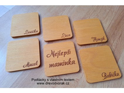 Podtácky S VLASTNÍM MOTIVEM