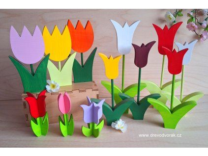 Dřevěný tulipán