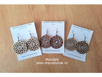 Dřevěné šperky MANDALA