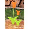 Dřevěný tulipán