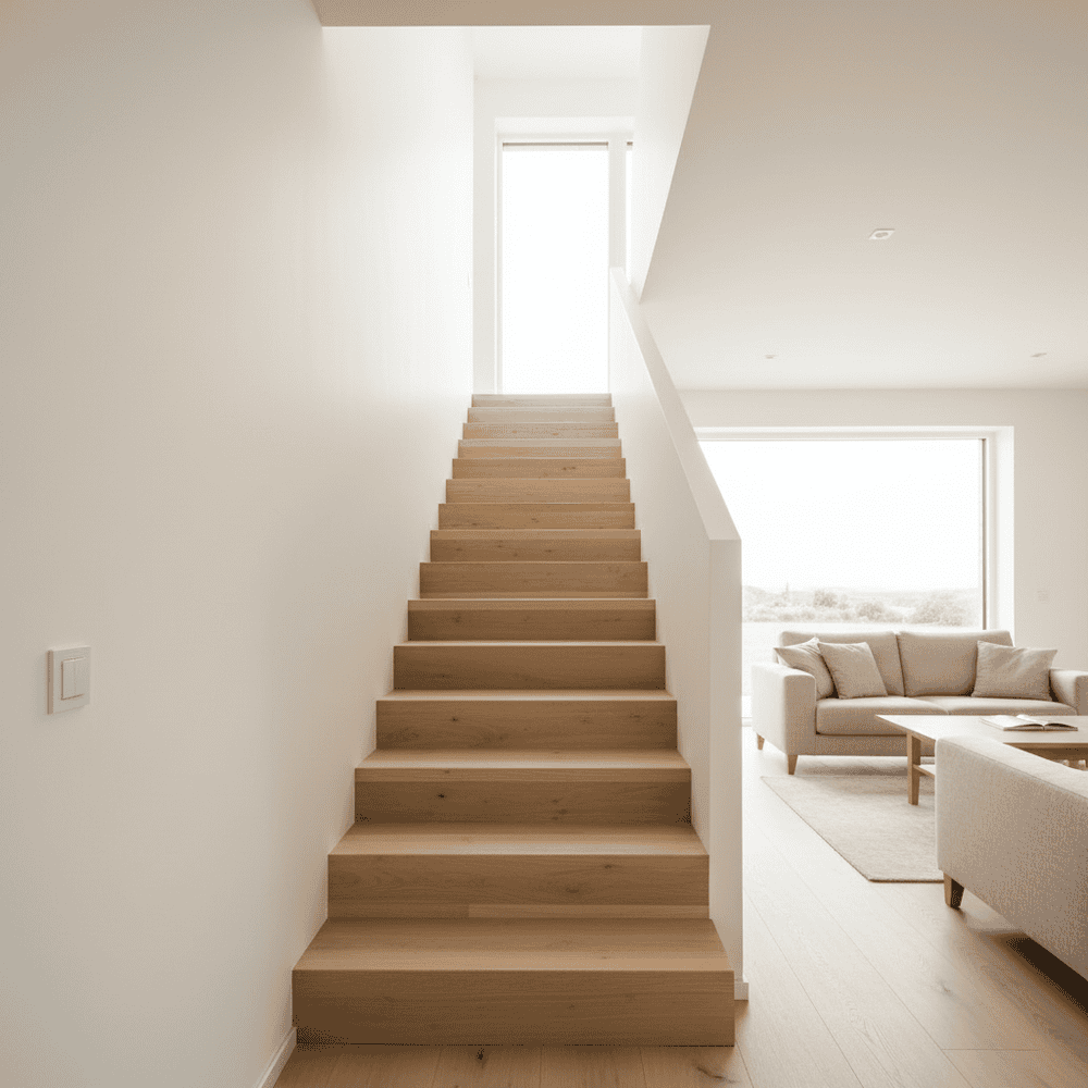Jaseňové schody: výber stupníc, cena, povrchová úprava a montáž