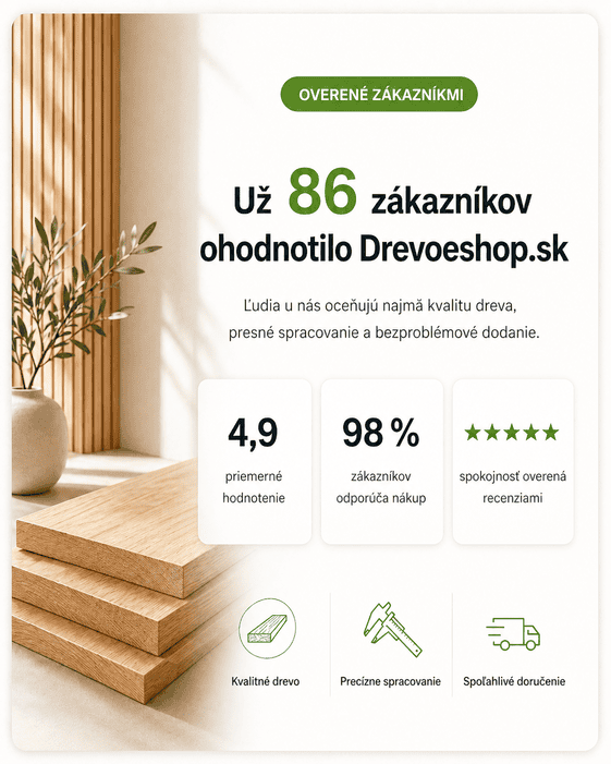Hodnotenie zákazníkov Drevoeshop.sk