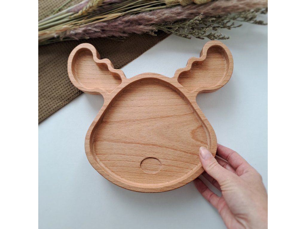 Sob, vánoce, cukroví, dřevěný talíř, pro děti, BLW