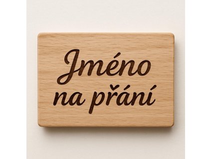 kočička dřevěný talířek ekologický