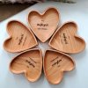 mini srdíčko ze dřeva, dárek, poděkování od srdce