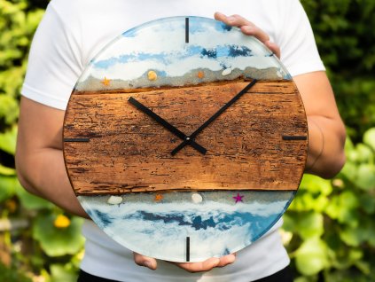 EPOXIDOVÉ HODINY MOŘSKÉ 40 CM