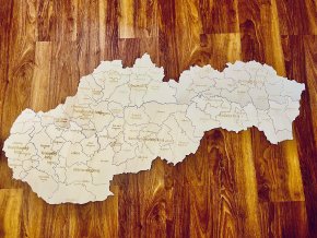 Veľká nástenná mapa Slovenska