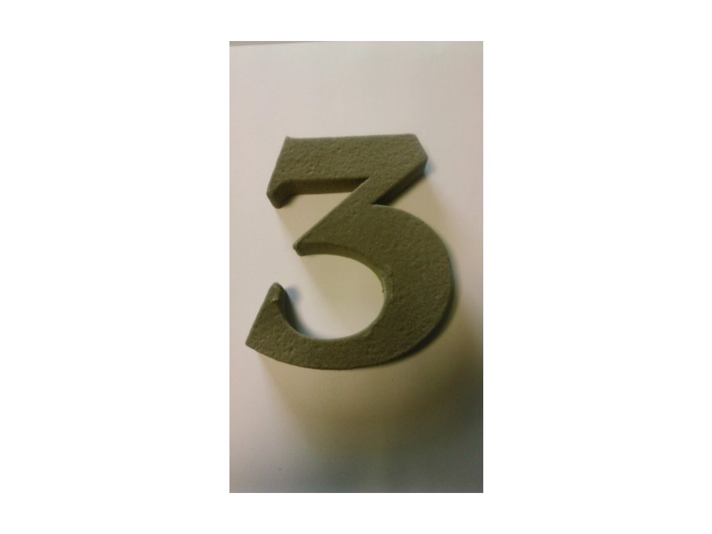 Číslo na dom polystyrénové - 3