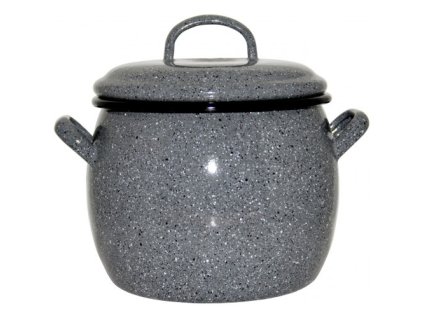 Hrniec s pokrievkou 12 cm 1,5 L španielsky sivý