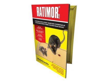 Lepidlo -knižka, lepová pasca na myši Ratimor