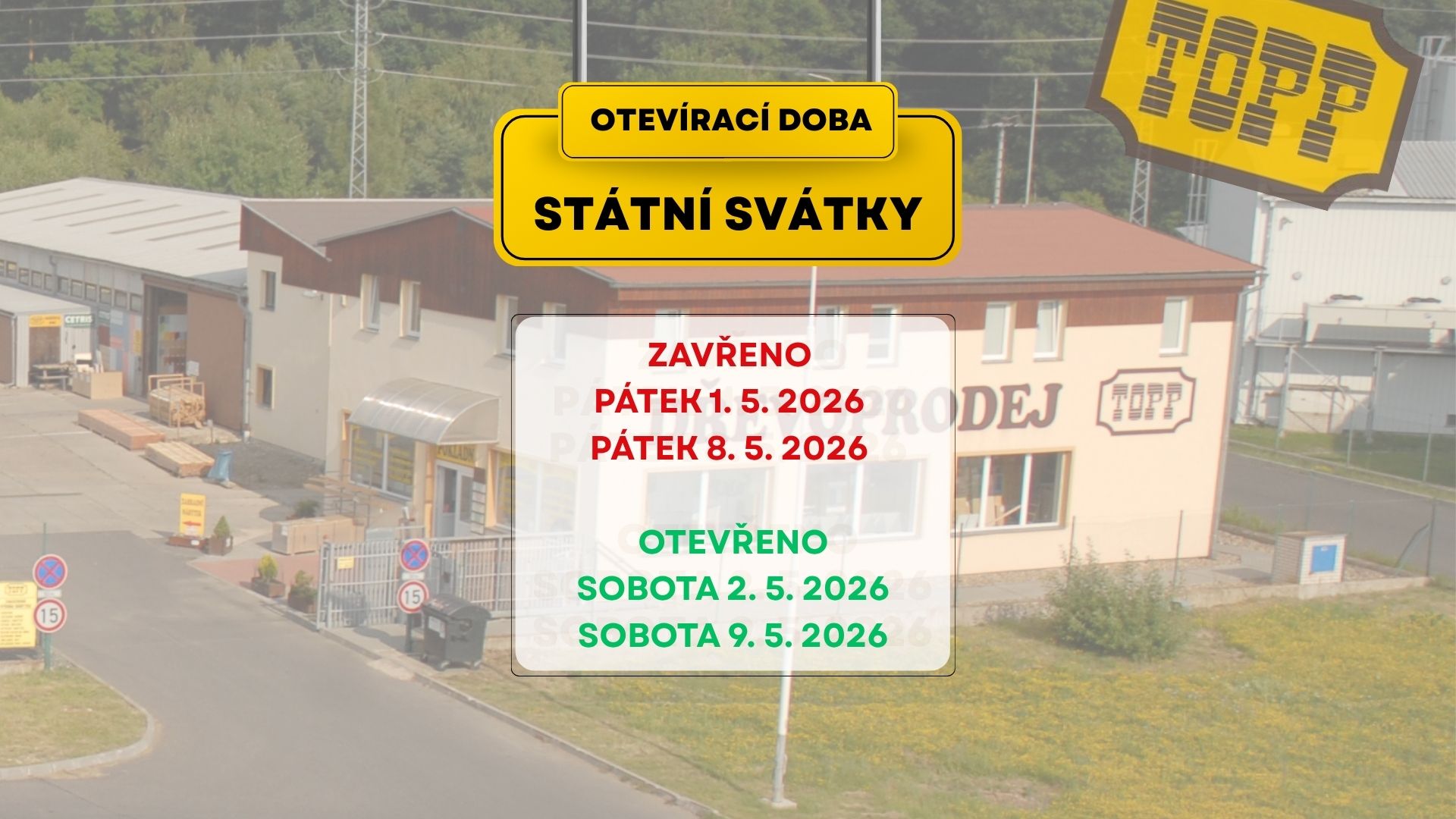 KVĚTNOVÉ SVÁTKY 2026