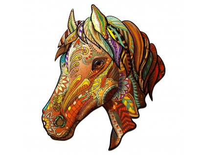 Drevene puzzle Pratelsky kun 1