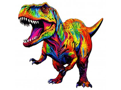 Dřevěné puzzle Řvoucí tyrannosraurus 1
