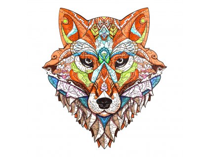 Drevene puzzle Mazana liska 1