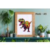 Dřevěné puzzle Řvoucí tyrannosraurus 4
