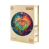 Dřevěné puzzle Barevné srdce 3