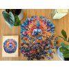 Dřevěné puzzle Yoga mandala 12