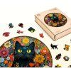 Dřevěné puzzle Kočka v zahradě 4