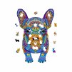 Drevene puzzle Francouzsky buldocek 2
