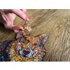 Drevene puzzle Chytry pes corgi 13