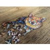 Drevene puzzle Chytry pes corgi 14