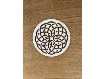 Dřevěný podtácek Mandala II