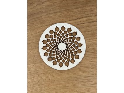 Dřevěný podtácek Mandala III