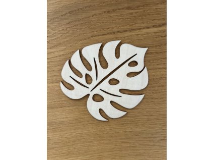 dřevěný podtácek List monstera