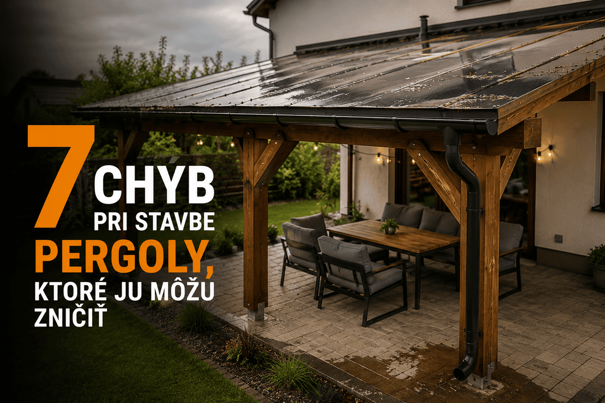 7 chýb, ktoré zničia drevenú pergolu skôr, než si myslíte