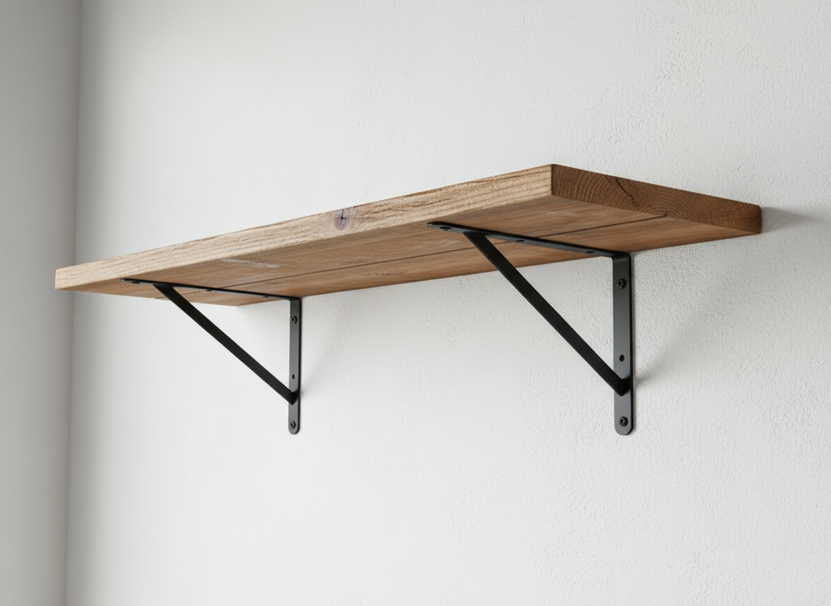 Podpery a konzoly na police: výber, nosnosť, rozmery a montáž