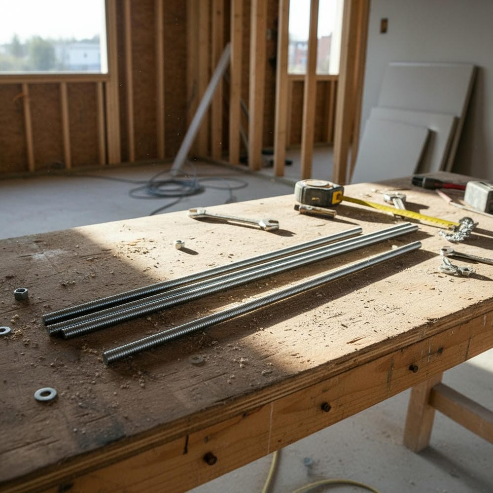 Závitové tyče v nosných konštrukciách: výber, kotvenie a bezpečnosť