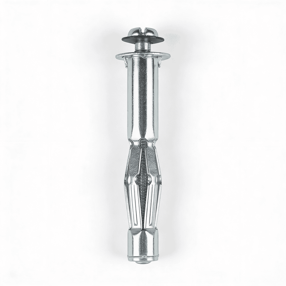 Profesionálna kovová Molly hmoždinka v rozvinutom stave pre maximálnu nosnosť v SDK doske